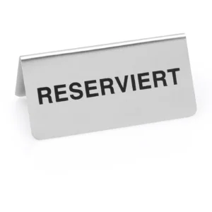 Комплект табели „Reserviert“ WAS GERMANY 10 x 5 x В4 см — к-т 12 бр.