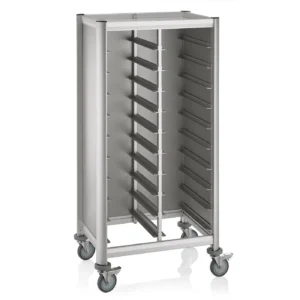 Количка за тави DOUBLE GN 1/1 MENSA 60 x 80 x В165 см сребристо
