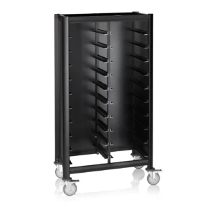 Количка за тави DOUBLE MENSA BLACK 51.5 x 86 см черно