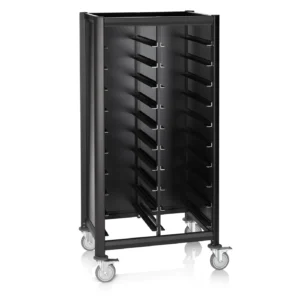 Количка за тави DOUBLE GN 1/1 MENSA BLACK 60 x 80 см черно