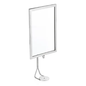 Държач за табели CLASSIC 45.8 x 22 x В9.5 см сребристо