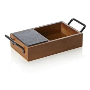 Комплект плочи от естествен шисти SLATE & SERVE 24 x 15 x В5.4 см