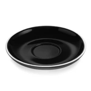 Комплект допио и чинийки за еспресо ITALIA BLACK Ø15.5 x В2.8 см — к-т 6 бр.