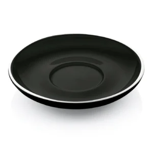 Комплект капучино и чинийка ITALIA BLACK Ø15.5 x В2.5 см — к-т 6 бр.