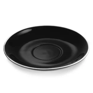 Комплект кафе лате и чинийки ITALIA BLACK Ø17 x В2.4 см — к-т 6 бр.