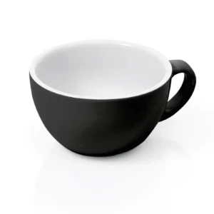 Комплект капучино и чинийка ITALIA BLACK Ø10.5 x В6.4 см 280 мл — к-т 6 бр.